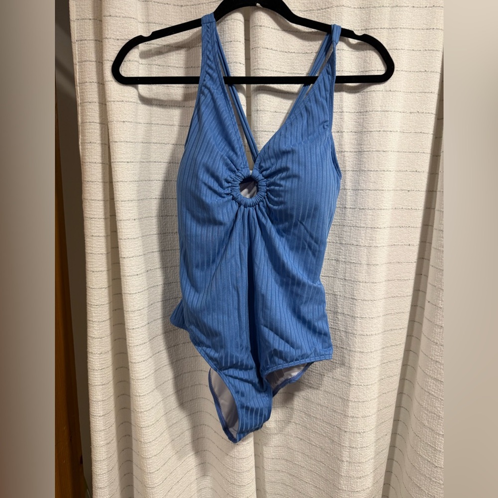 PatPat Blue Textured Swimsuit